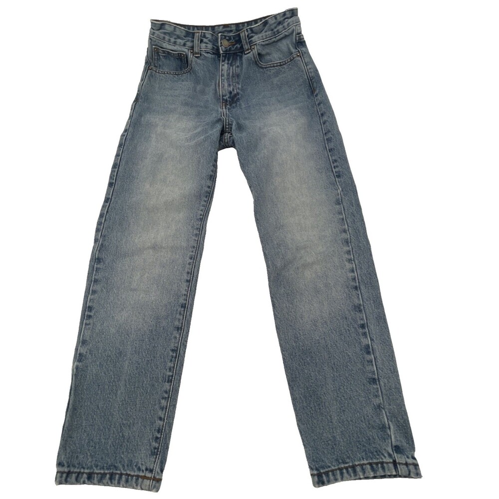 Dr Denim Jeans Womens 25/26 Pepper Light Blue Streak Tapered 100% Cotton Midrise